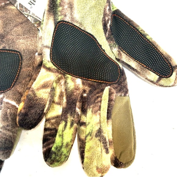 NEW Huntworth Mens M-L Hunter Fleece Gloves in Oak Tree EVO Camouflage - Picture 3 of 9
